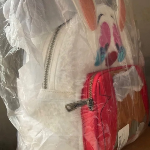 LOUNGEFLY  ALICE IN WONDERLAND WHITE RABBIT RATE  RETIRED - Picture 4 of 4